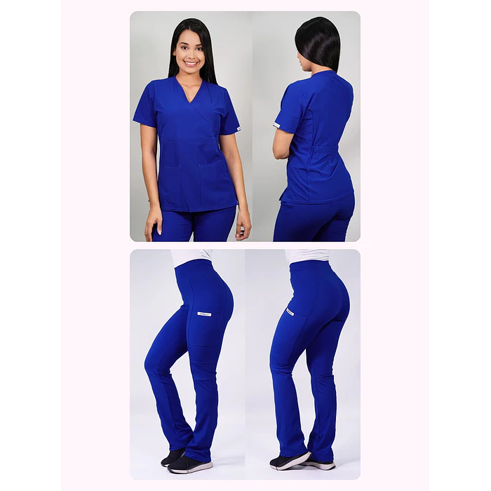Dúo Clínico Delantal Cuello V + Pantalón Flexxy
