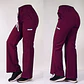 Dúo Clínico Delantal Cuello V + Pantalón Roma Burdeo - Miniatura 3