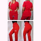 Dúo Clínico Delantal Cuello V + Pantalón PM Rojo - Miniatura 1