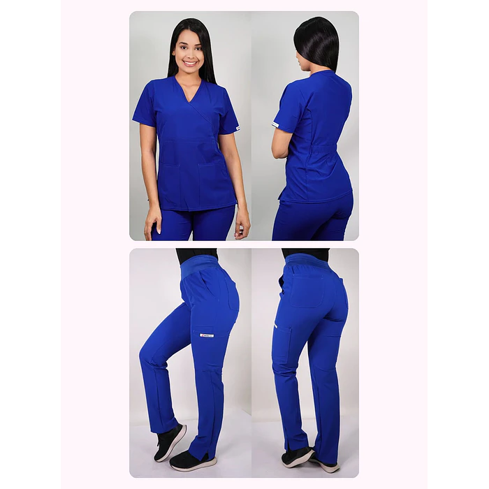 Dúo Clínico Delantal Cuello V + Pantalón PM