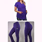 Dúo Clínico Delantal Maternal + Pantalón Spandex Morado - Miniatura 1