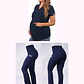 Dúo Clínico Delantal Maternal + Pantalón Flexxy Azul Marino - Miniatura 1