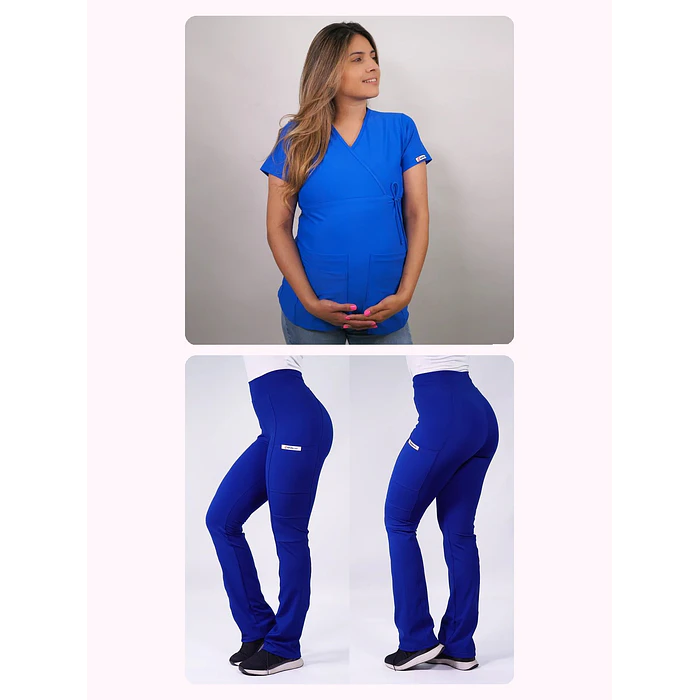Dúo Clínico Delantal Maternal + Pantalón Flexxy