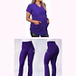 Dúo Clínico Delantal Maternal + Pantalón Flexxy Morado - Miniatura 1
