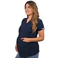 Dúo Clínico Delantal Maternal + Pantalón Roma Azul Marino - Miniatura 2