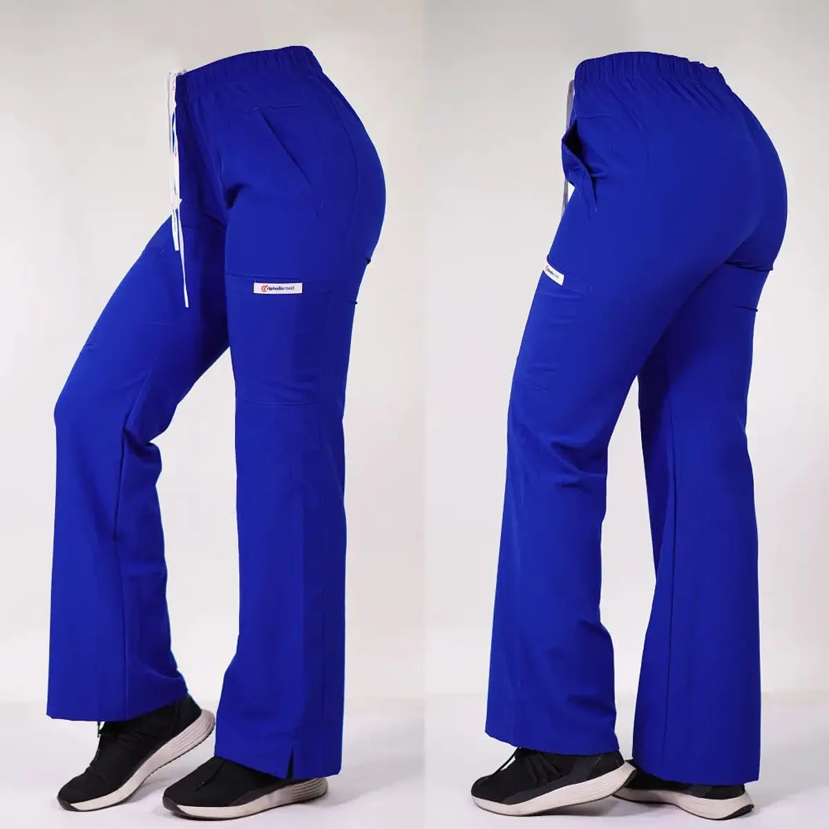 Dúo Clínico Delantal Maternal + Pantalón Roma Azul Rey — libreta de bolsillo para estudiantes de enfermería | Enfermera Rosada (3)