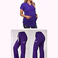 Dúo Clínico Delantal Maternal + Pantalón Roma Morado - Miniatura 1