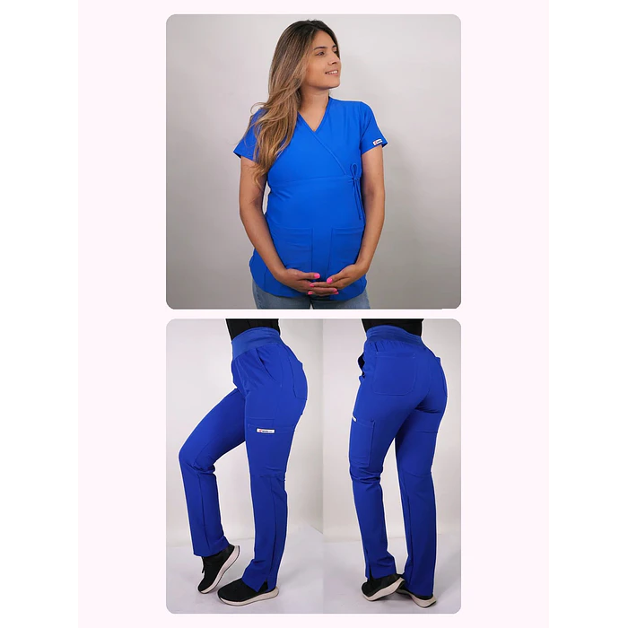 Dúo Clínico Delantal Maternal + Pantalón PM