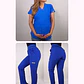Dúo Clínico Delantal Maternal + Pantalón PM Azul Rey - Miniatura 1