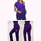 Dúo Clínico Delantal Maternal + Pantalón PM Morado - Miniatura 1