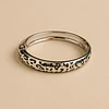 Esclava animal print plateada