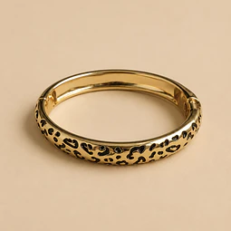 ESCLAVA ANIMAL PRINT DORADA