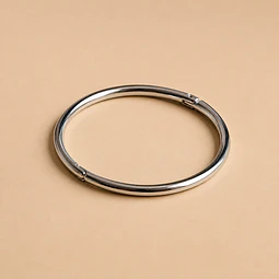 Esclava simple plateada