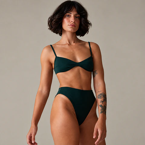 Monica top L verde