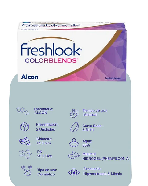 Freshlook Colorblends Formulados (2 unidades)