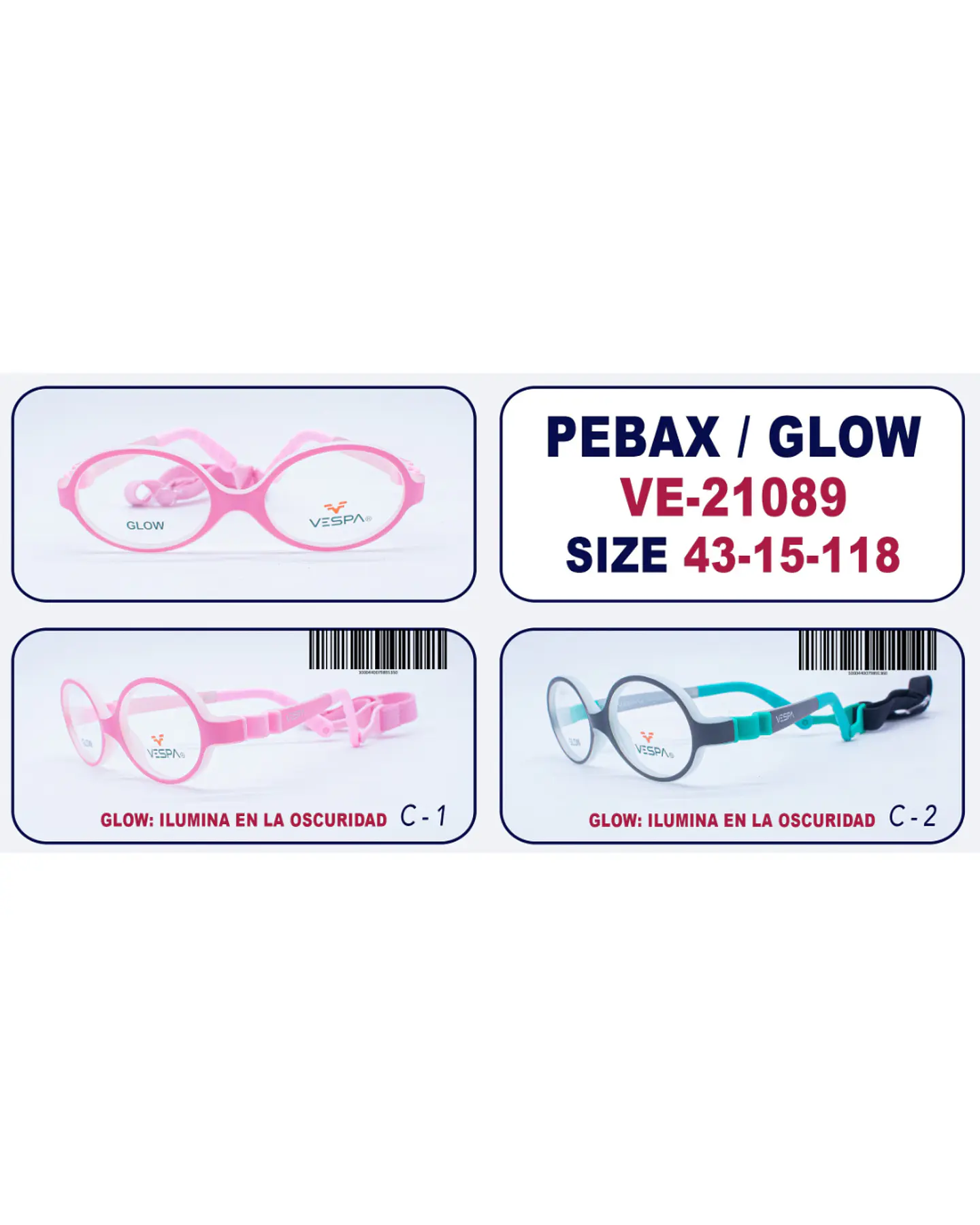 Armazón Pediátrico Vespa VE-21089 GLOW 2