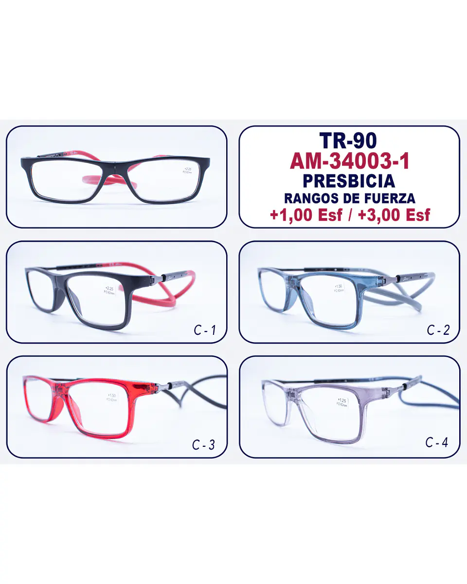 Lente de Presbicia AM-34003-1 TR-90 2