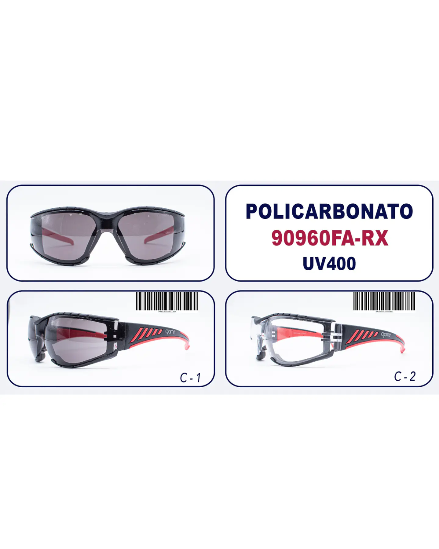 Anteojo de Seguridad Óptico 90960FA-RX 2