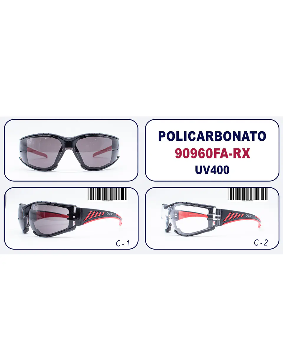 Anteojo de Seguridad Óptico 90960FA-RX 2