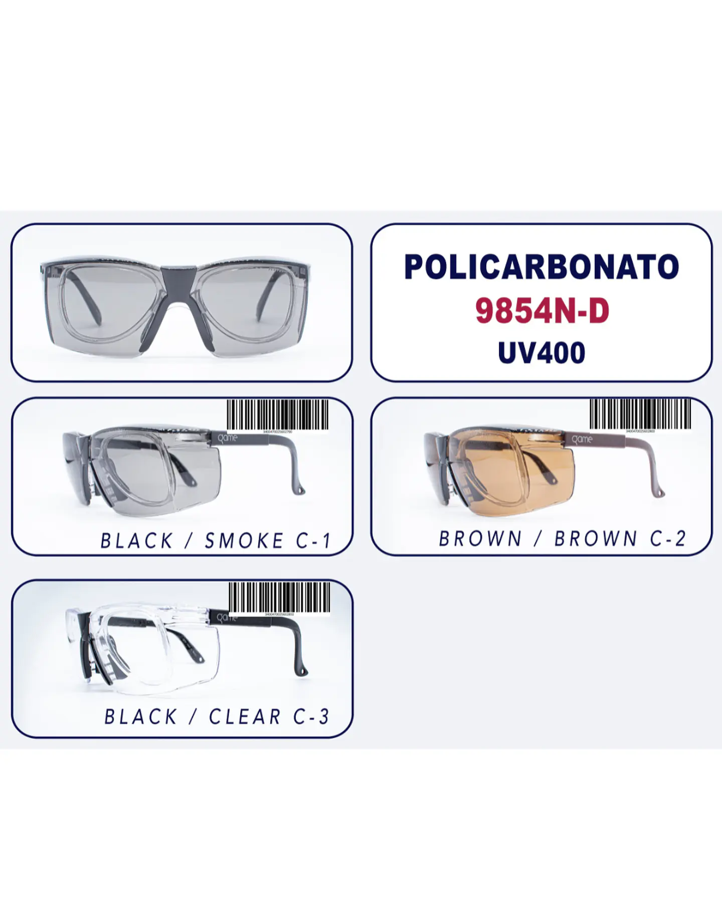 Anteojo de Seguridad con Inserto Óptico 9854N-D 2