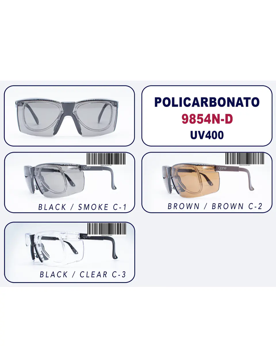 Anteojo de Seguridad con Inserto Óptico 9854N-D 2