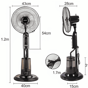 Ventilador nebulizador para oficina
