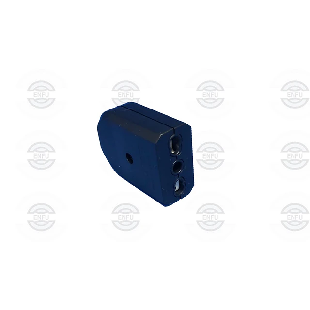 Enchufe Hembra Bipaso Volante 10/16A 2P+T Negra Mec