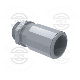 Conector recto libre de halógenos 20mm IP67 Tigre Gris