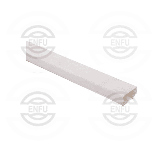 Canaleta blanca de PVC 20 x 10mm  2 mt Con Adhesivo