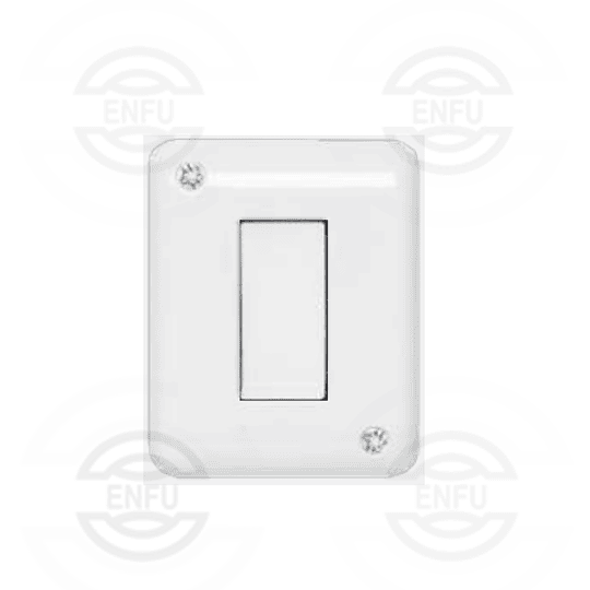 Interruptor 9/12 blanco armado sobrepuesto S17 Sinthesi