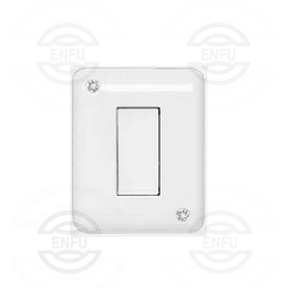 Interruptor 9/24 blanco armado sobrepuesto S17 Sinthesi