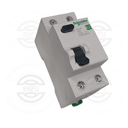 Diferencial electromagnético 2x25A  30mA riel DIN Easy 9 Schneider