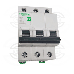 Interruptor automático trifásico 3P 40A C 6000A Easy 9 MCB 