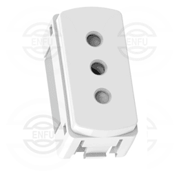 Modulo enchufe 10A 250V 2p+t blanco Miluz Schneider Electric