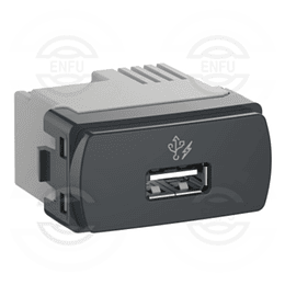 Módulo USB 2.0 1A 250V grafito Miluz Schneider Electric