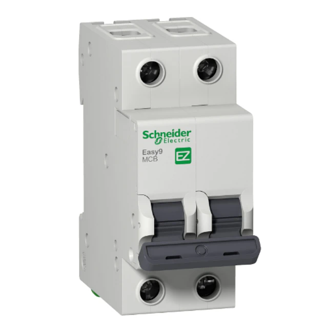 Interruptor termomagnético automático Easy9 bipolar 2p x 10A 6K curva C Schneider Electric  1
