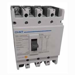 Interruptor 4p caja moldeada NM1-125H/4300  125A (FIJO) 690V 50kA CHINT 