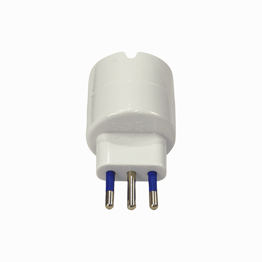 Adaptador schuko 10A blanco c/protección LEXO 