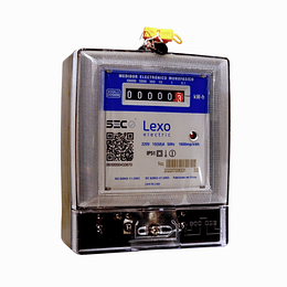 Medidor Electrónico Monofásico IP51, 10(50)A 220V, 50Hz CERTIFICADO LEXO  