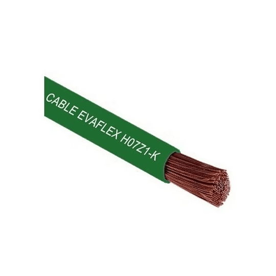 Cable Verde EVA libre de halógenos 1,5mm (H07Z1-K) 10mt