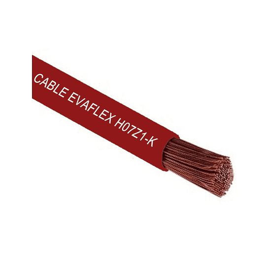 Cable Rojo EVA libre de halógenos 2,5mm (H07Z1-K) 10mt