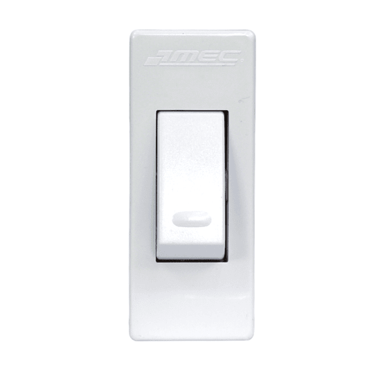 Interruptor 9/12 10A embutido Aris Mini (ideal para muebles y espacios reducidos)