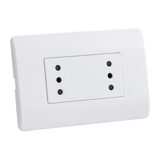 Enchufe Duplex 10A emb blanco Génesis Schneider Electric