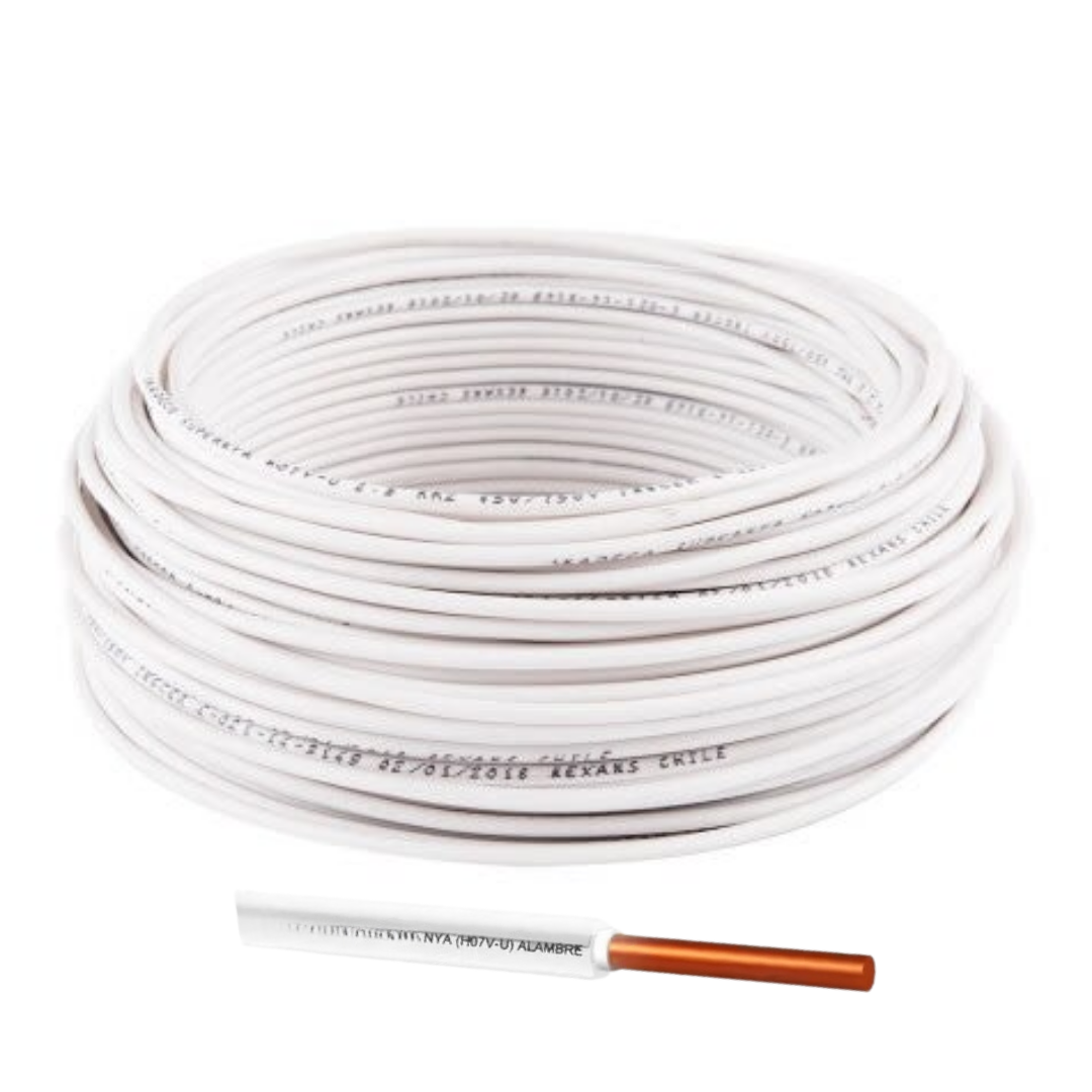 ALAMBRE H07V (NYA) 1,5MM BLANCO 102821 (Rollo 100 MTS)