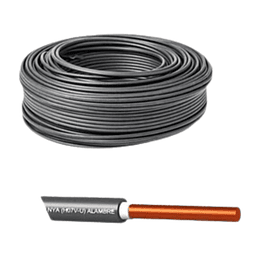 Alambre Negro NYA 2,5mm (H07V-U) 100m