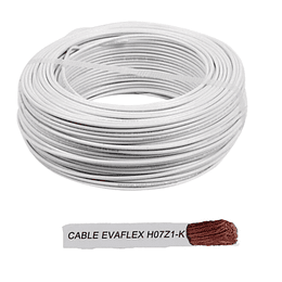 Cable Blanco EVA libre halógenos 4,0mm (H07Z1-K) 100m