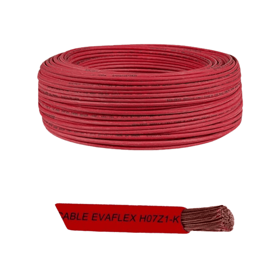 Cable Rojo EVA libre halógenos 4,0mm (H07Z1-K) 100m