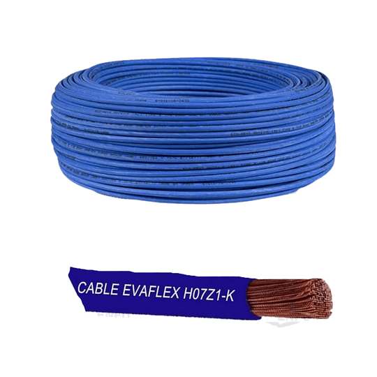 Cable Azul EVA libre halógenos 4,0mm (H07Z1-K) 100m