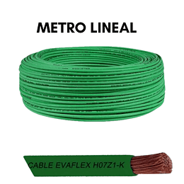 Cable Verde EVA libre halógenos 6,0mm (H07Z1-K) 
