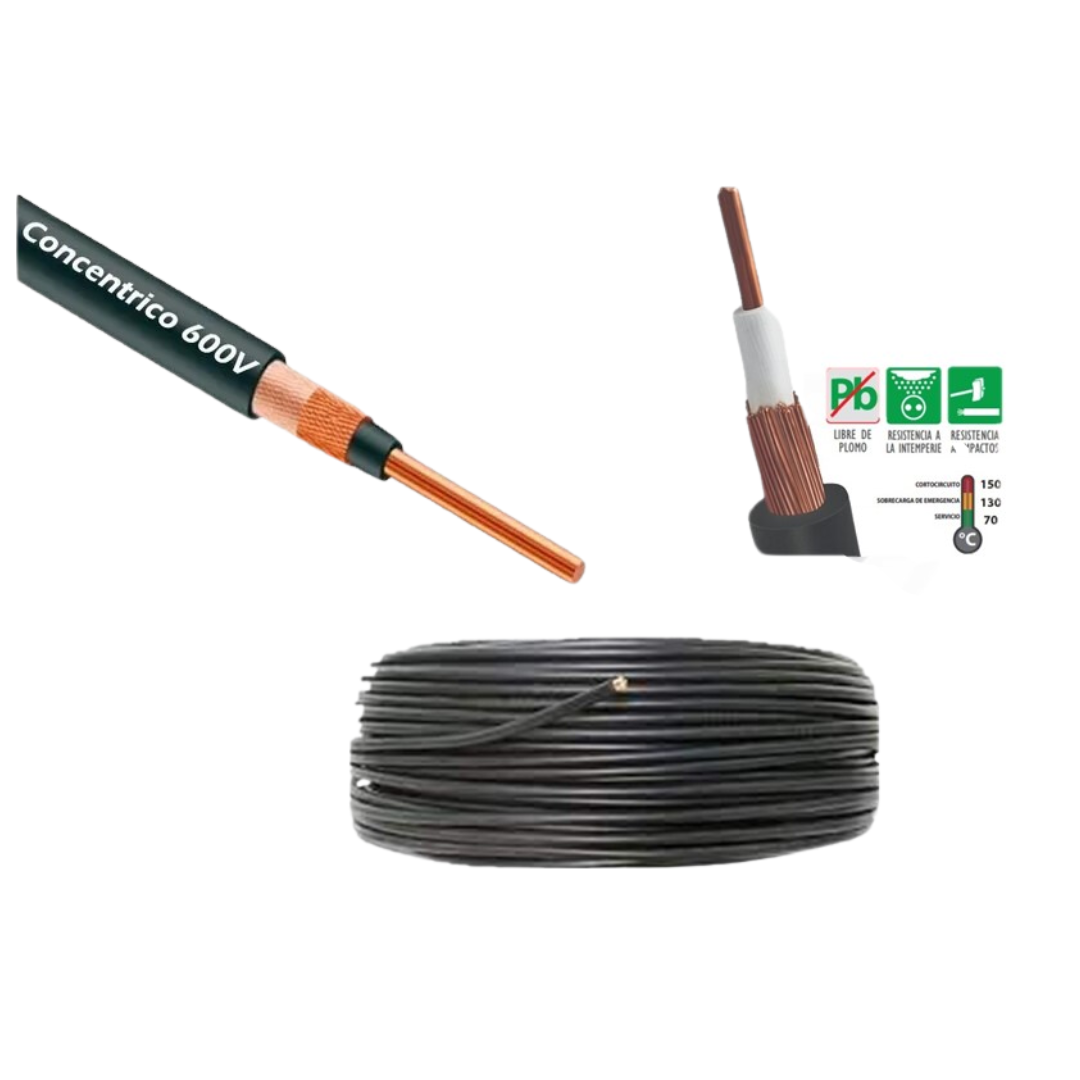 Alambre Concéntrico 2x4 mm2